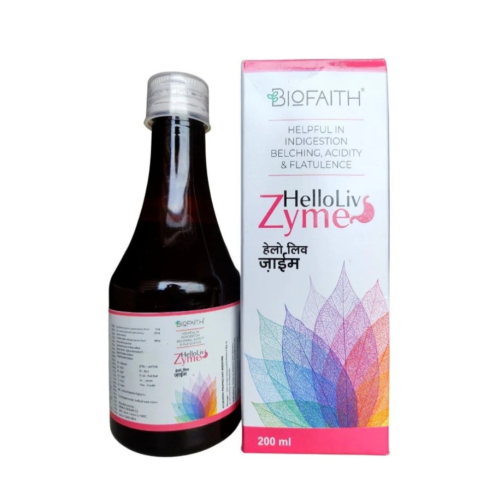 HELLO LIV ZYME - Musta, Punarnava, Amaltash, Ajowan etc
