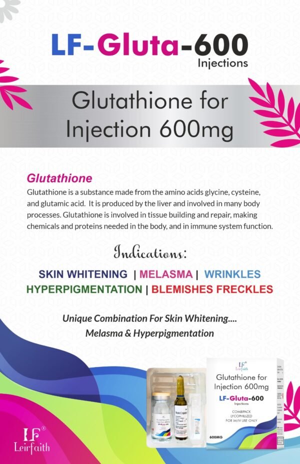 Thione Injection LF GLUTA-600 INJECTION Gluta Thione Product Pharma Franchise Company in ...