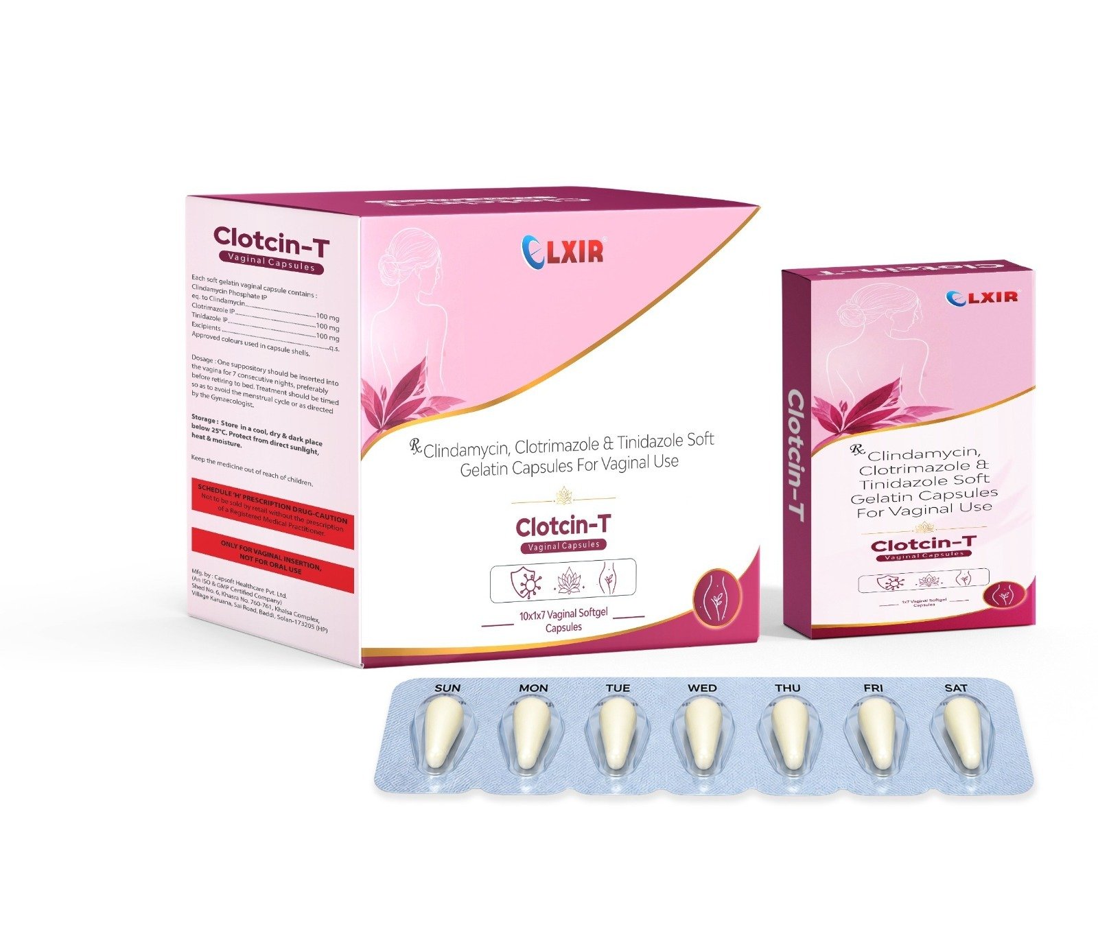 Clotcin-T Clindamycin 100 mg + Clotrimazole 100 mg + Tinidazole 100 mg