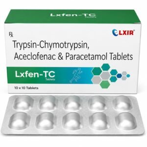 Aceclofenac 100 mg + Paracetamol 325 mg + Trypsin-Chymotrypsin 50,000