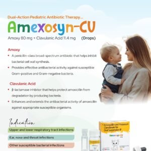Amoxycillin 80 mg + Clavulanic Acid 11.4 mg