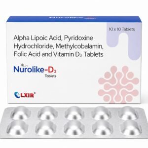 Methylcobalamin 1500 mcg + Alpha Lipoic Acid 100 mg + Pyridoxine HCl 3 mg + Folic Acid 1.5 mg + Vitamin D3 1000 IU